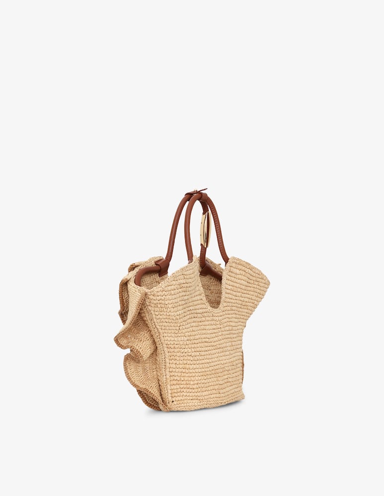 rinascente ZIMMERMANN Borsa shopper piccola con ruches Goldentime