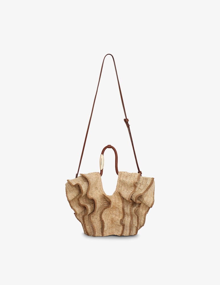 rinascente ZIMMERMANN Borsa shopper piccola con ruches Goldentime