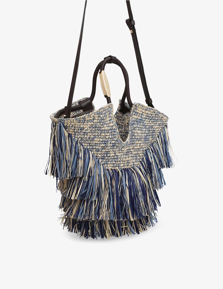 rinascente ZIMMERMANN Goldentime  small fringed tote bag