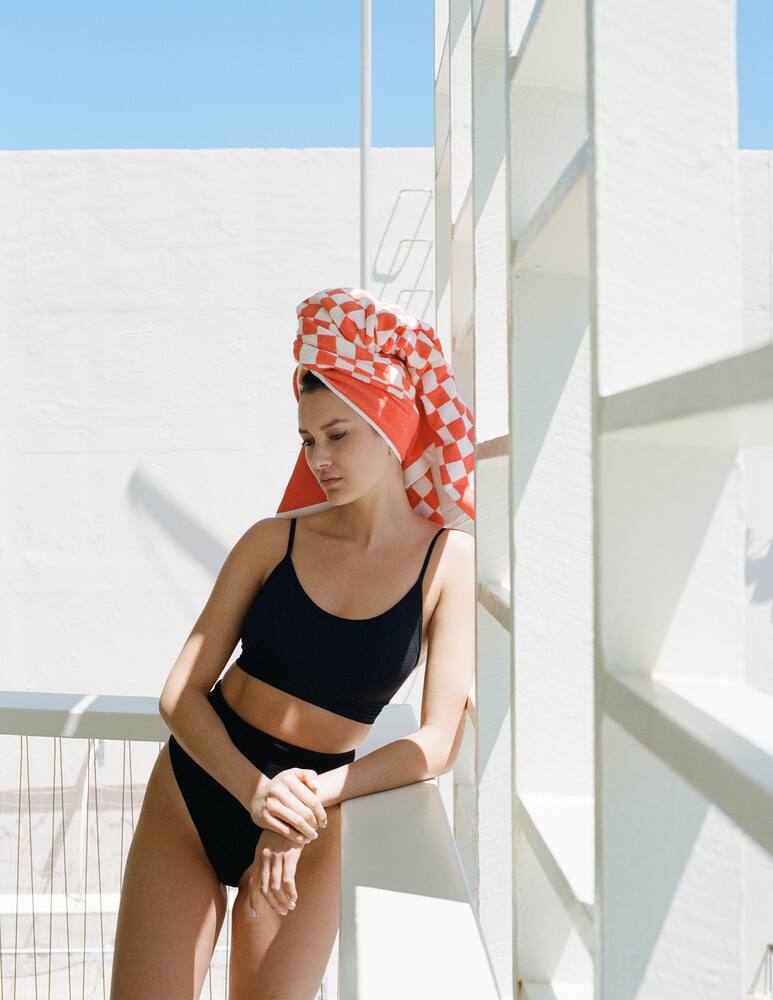 rinascente Baina Roman Pool Towel 90x170cm - Orange