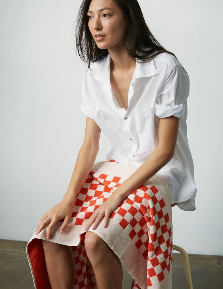 rinascente Baina Roman Pool Towel 90x170cm - Orange