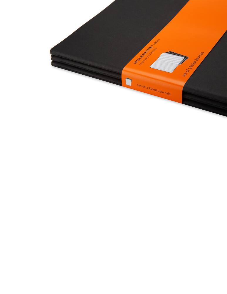 Shop Moleskine Cahier journals XL ruled black on Rinascente