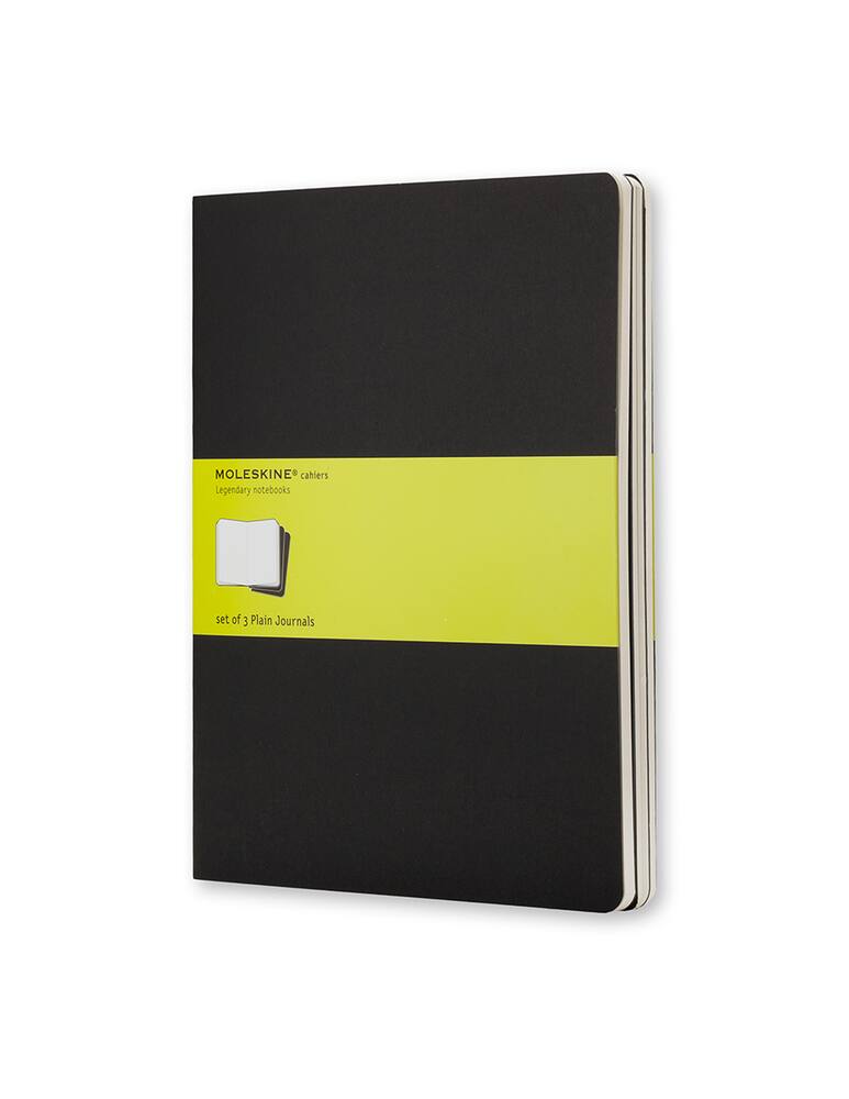 Acquista Moleskine Quaderni Cahier a pagine bianche XL nero su Rinascente