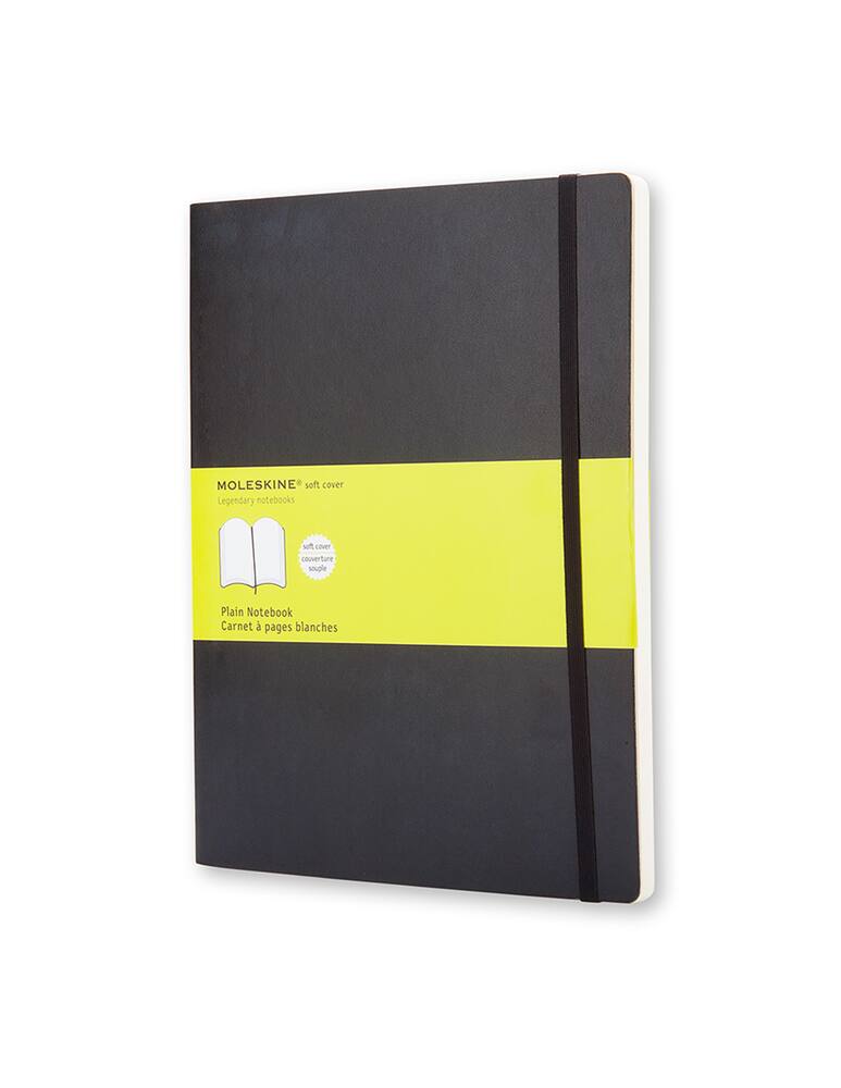 rinascente Moleskine Taccuino Classic a pagine bianche XL copertina morbida - Nero