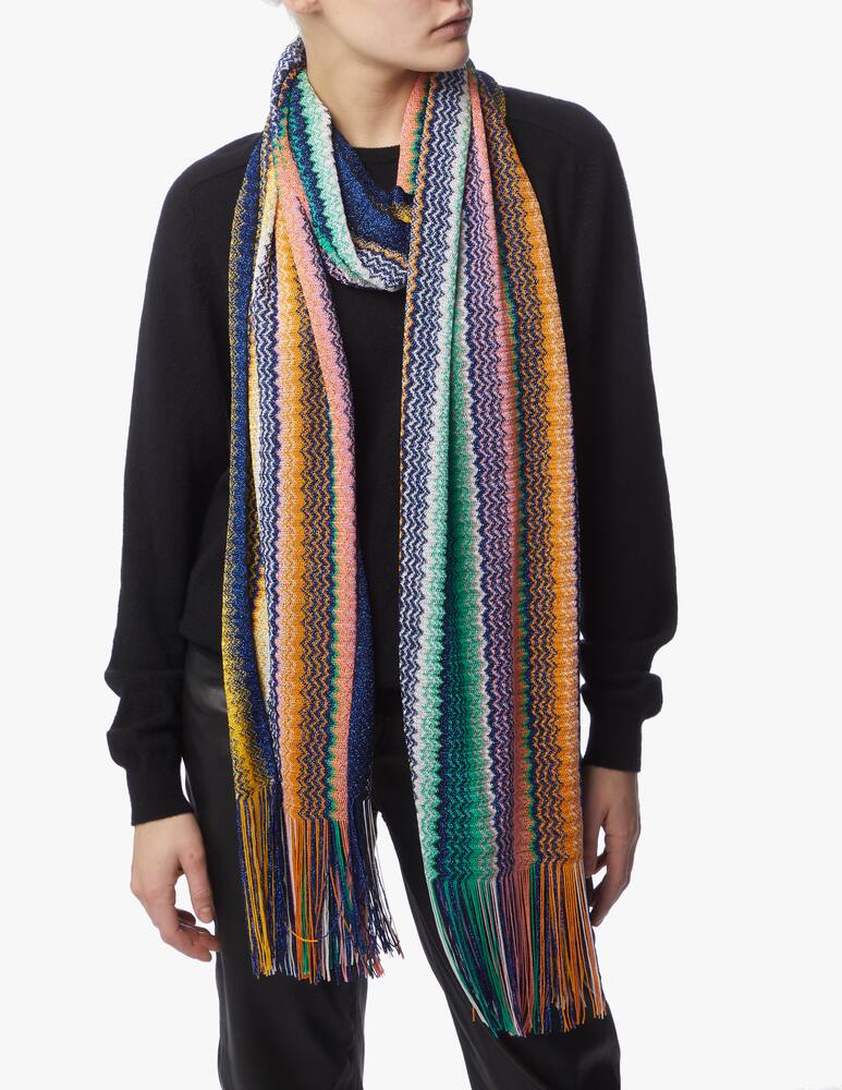 Missoni Scarf 40X200 zigzag pattern - picture 2 Missoni Scarf 40X200 zigzag pattern - picture 2