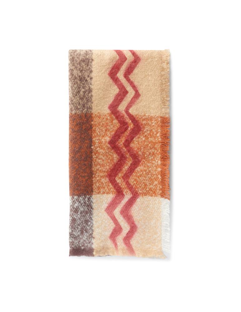 rinascente Missoni Sciarpa in misto lana quadri zigzag