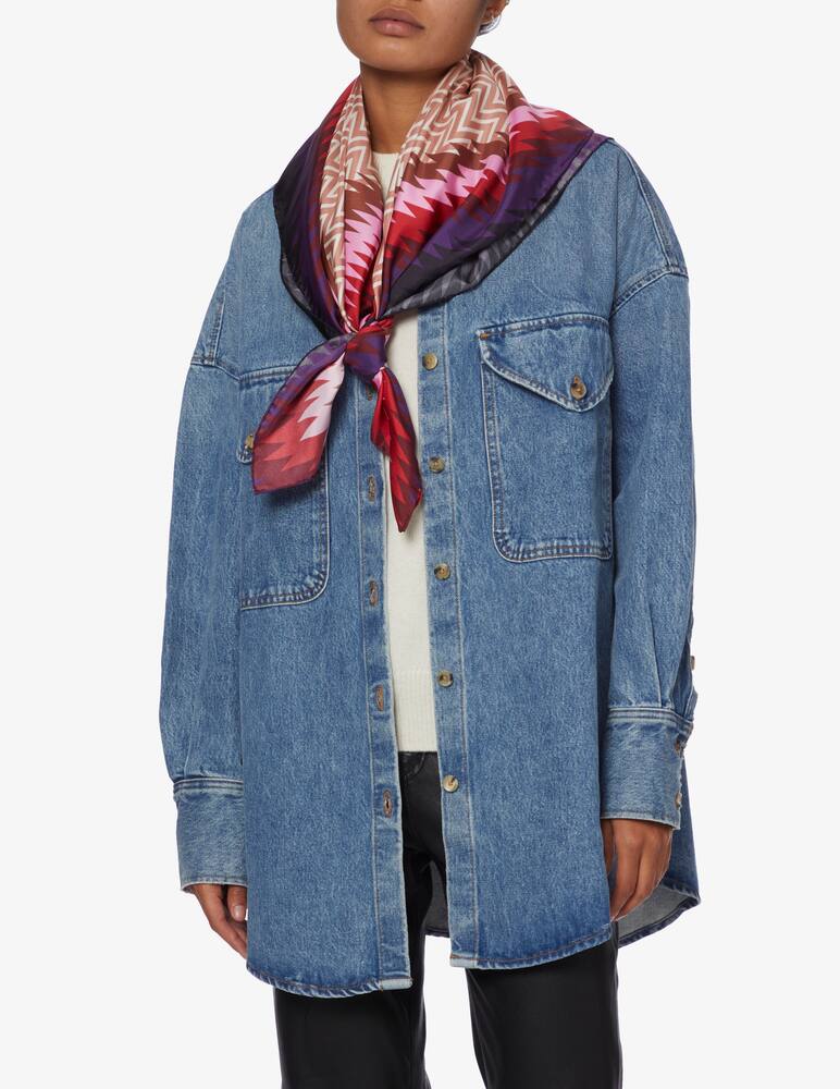 rinascente Missoni Zigzag foulard - Blue