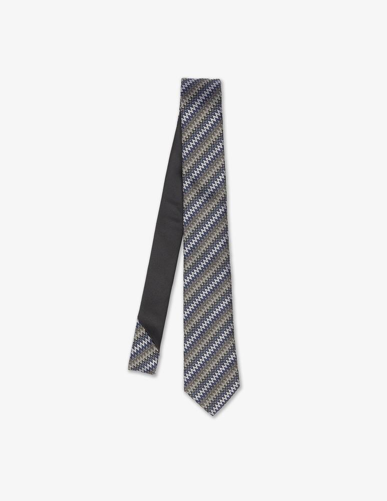 rinascente Missoni Zig zig jacquard tie 