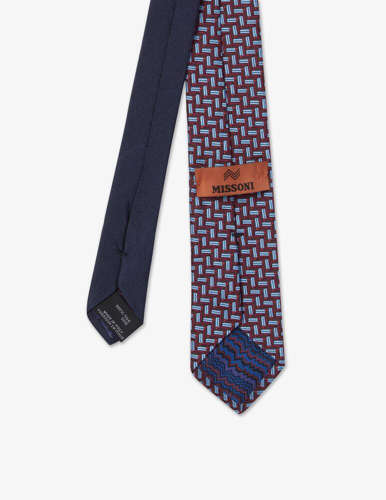 rinascente Missoni Cravatta zig zag micro disegno