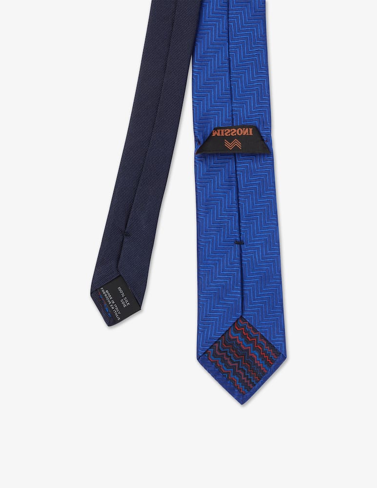 Missoni Cravatta tono su tono zig zag - immagine 2 Missoni Cravatta tono su tono zig zag - immagine 2