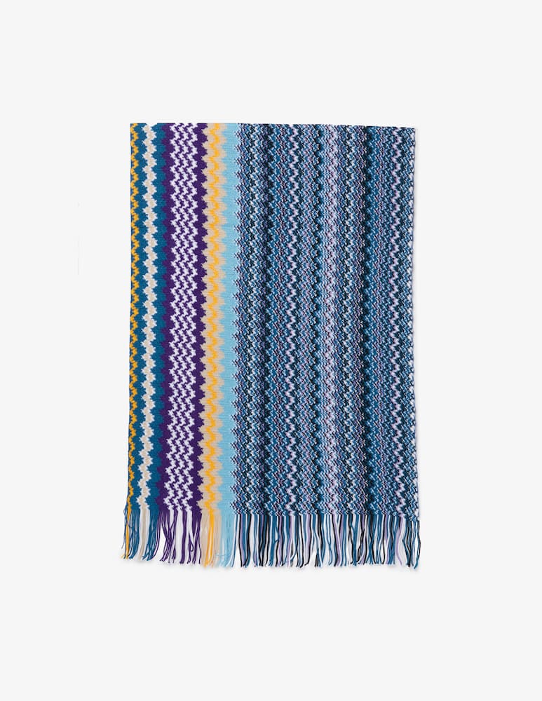 Missoni Sciarpa in maglia multi zig zag - immagine 1 Missoni Sciarpa in maglia multi zig zag - immagine 1