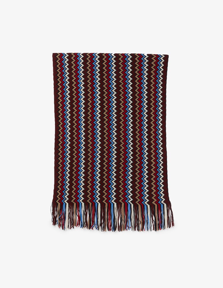 Missoni Sciarpa in maglia multi zig zag - immagine 1 Missoni Sciarpa in maglia multi zig zag - immagine 1