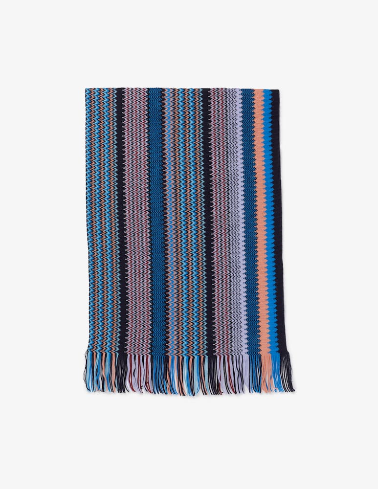 Missoni Sciarpa in maglia multi zig zag - immagine 1 Missoni Sciarpa in maglia multi zig zag - immagine 1