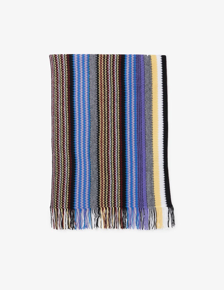 Missoni Sciarpa in maglia multi zig zag - immagine 1 Missoni Sciarpa in maglia multi zig zag - immagine 1