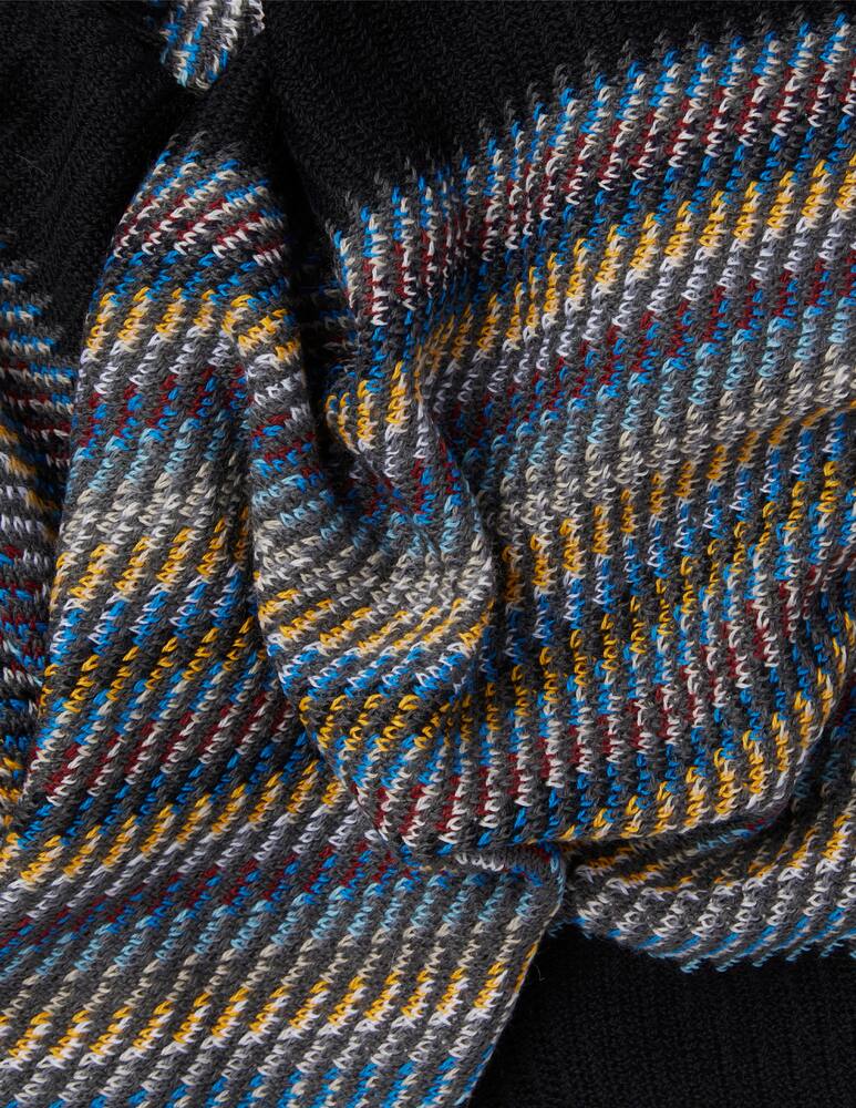 Missoni Sciarpa in maglia multi zig zag e unito - immagine 2 Missoni Sciarpa in maglia multi zig zag e unito - immagine 2