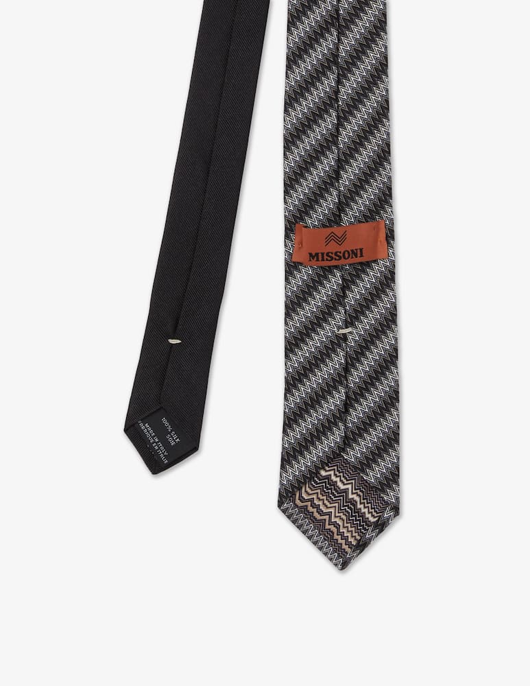 Missoni Cravatta righe zig zag - immagine 2 Missoni Cravatta righe zig zag - immagine 2
