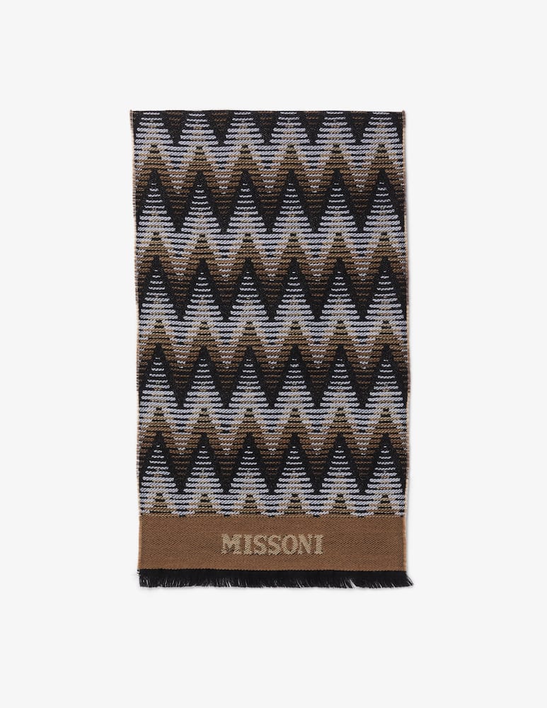 Missoni Sciarpa in maglia multi zig zag - immagine 1 Missoni Sciarpa in maglia multi zig zag - immagine 1