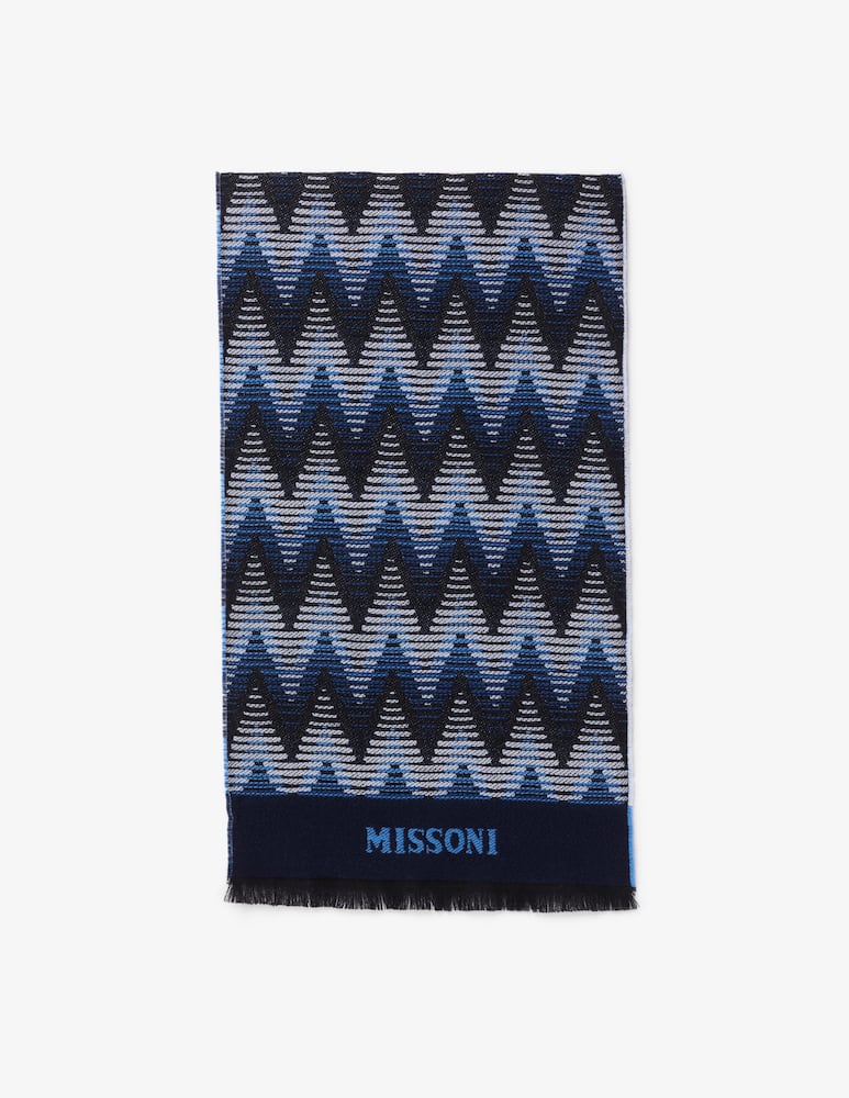 Missoni Sciarpa in maglia multi zig zag - immagine 1 Missoni Sciarpa in maglia multi zig zag - immagine 1