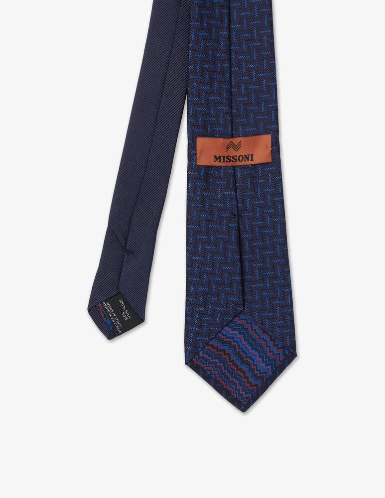 rinascente Missoni Cravatta micro zig zag contrasto