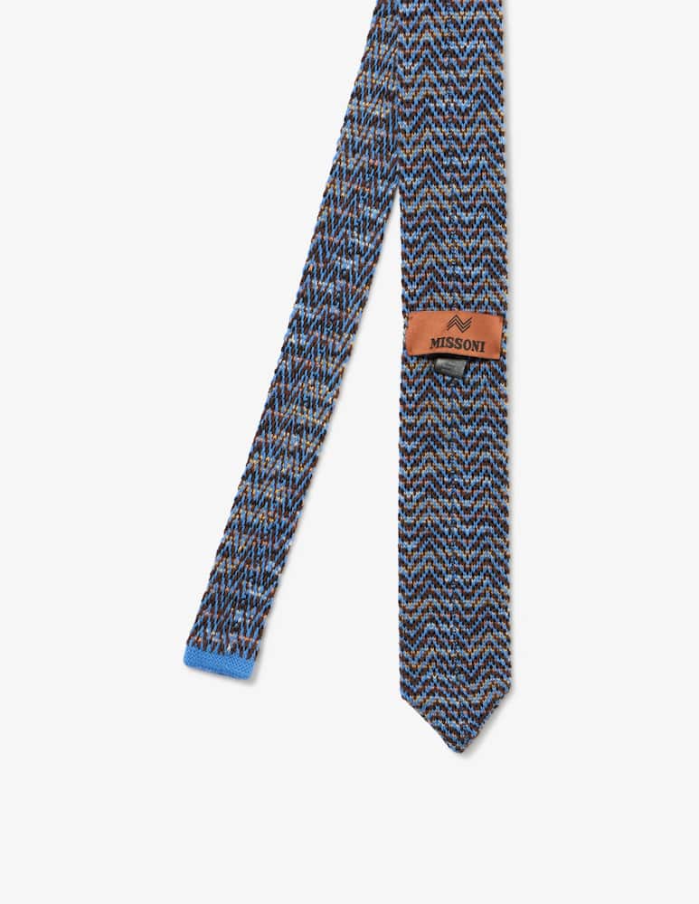 rinascente Missoni Chevron knit tie
