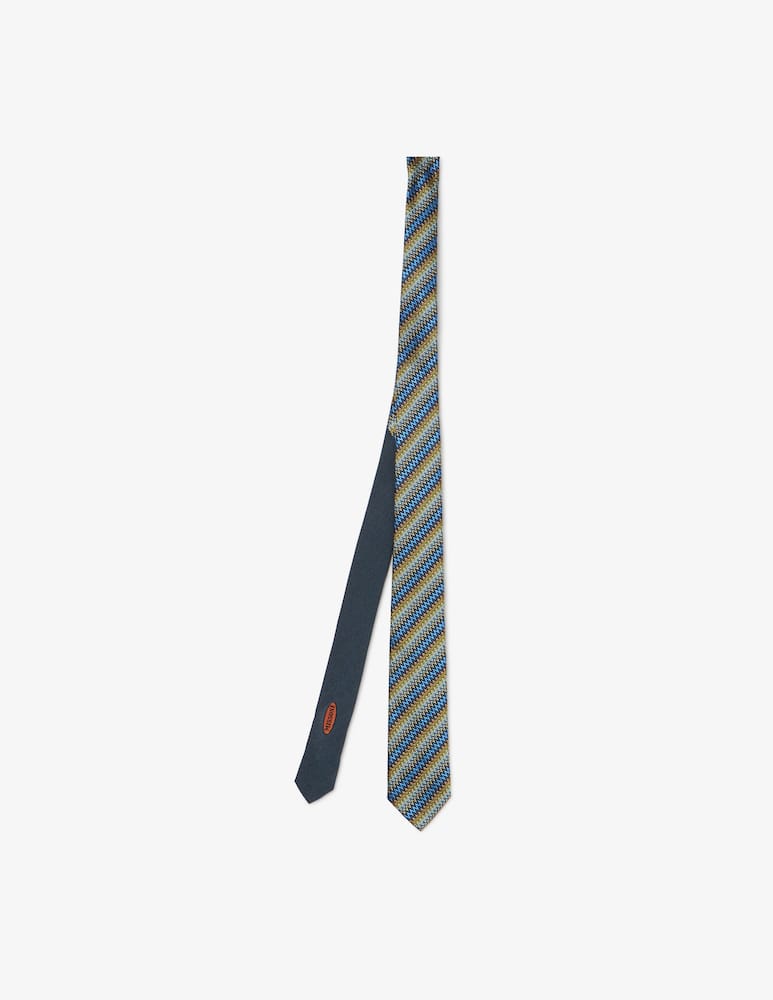 rinascente Missoni Zigzag patterned tie