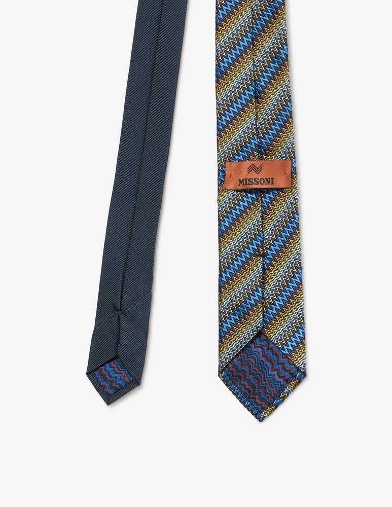 rinascente Missoni Zigzag patterned tie