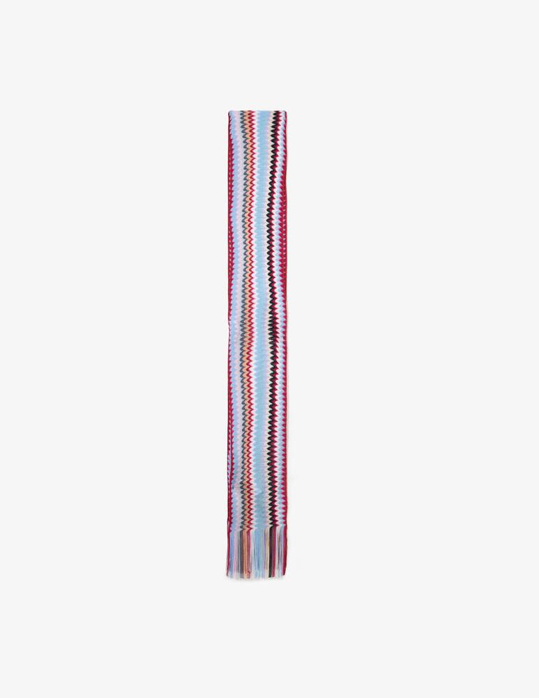 Missoni Chevron knit scarf with fringe - picture 1 Missoni Chevron knit scarf with fringe - picture 1