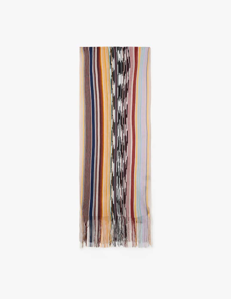 rinascente Missoni Sciarpa a righe con frange