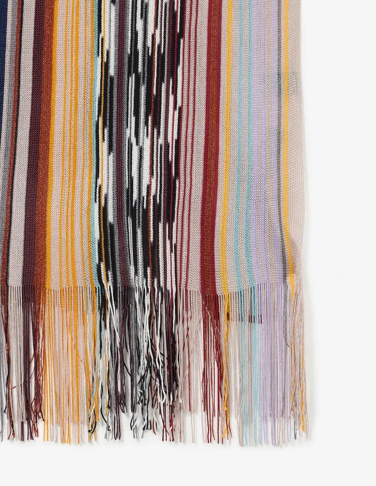 rinascente Missoni Sciarpa a righe con frange