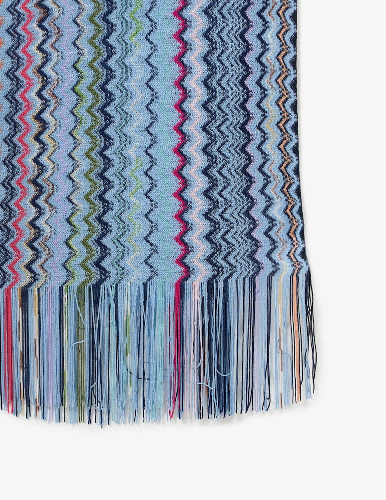 rinascente Missoni Sciarpa zigzag con frange 45x200