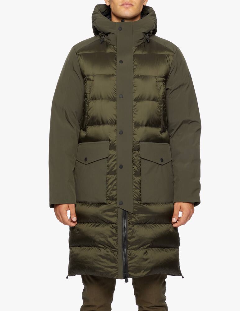 rinascente People Of Shibuya Ryo long parka with bi-material hood