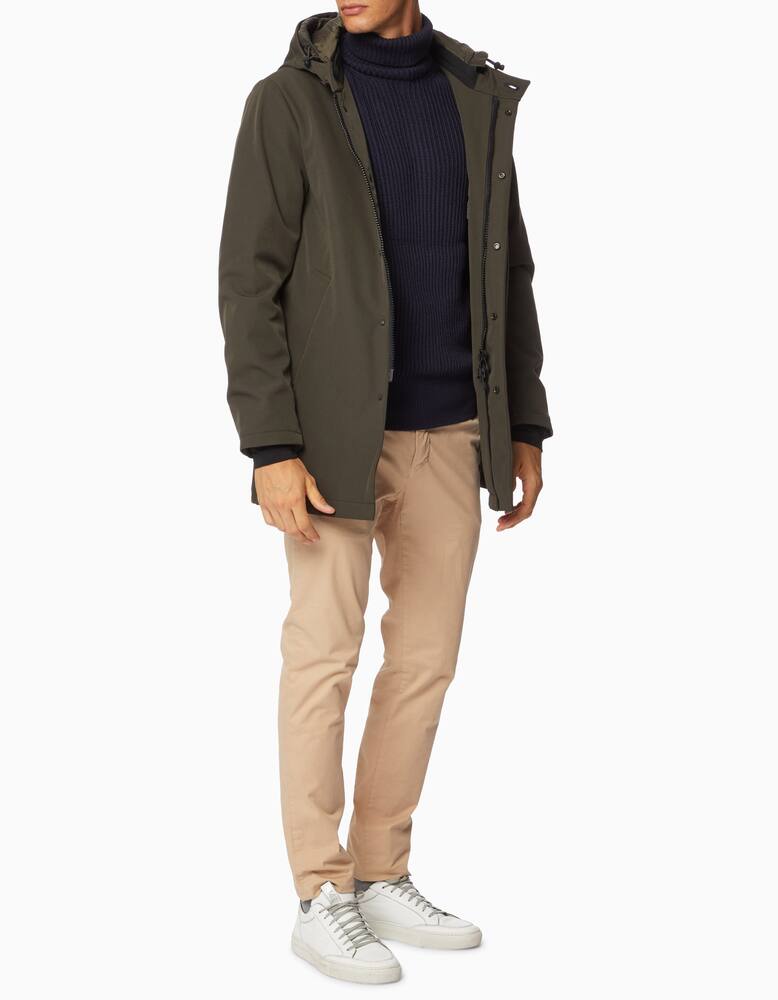 rinascente People Of Shibuya Softshell hoodie reflex details long jacket 