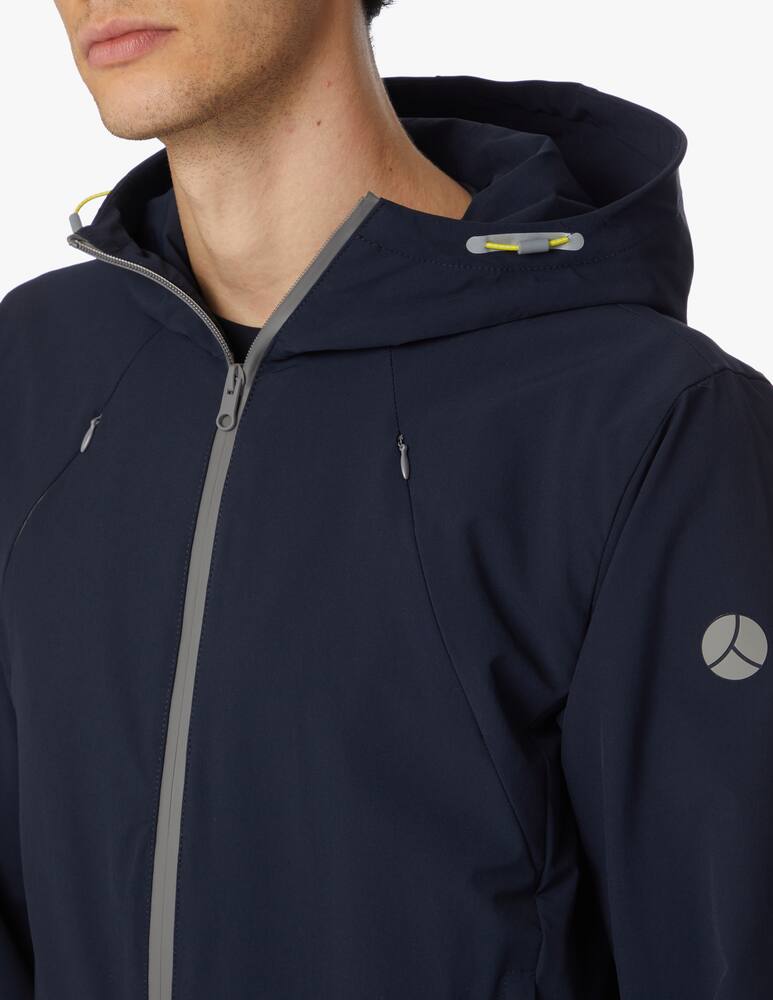 rinascente People Of Shibuya No lining tech hooded jacket - blue