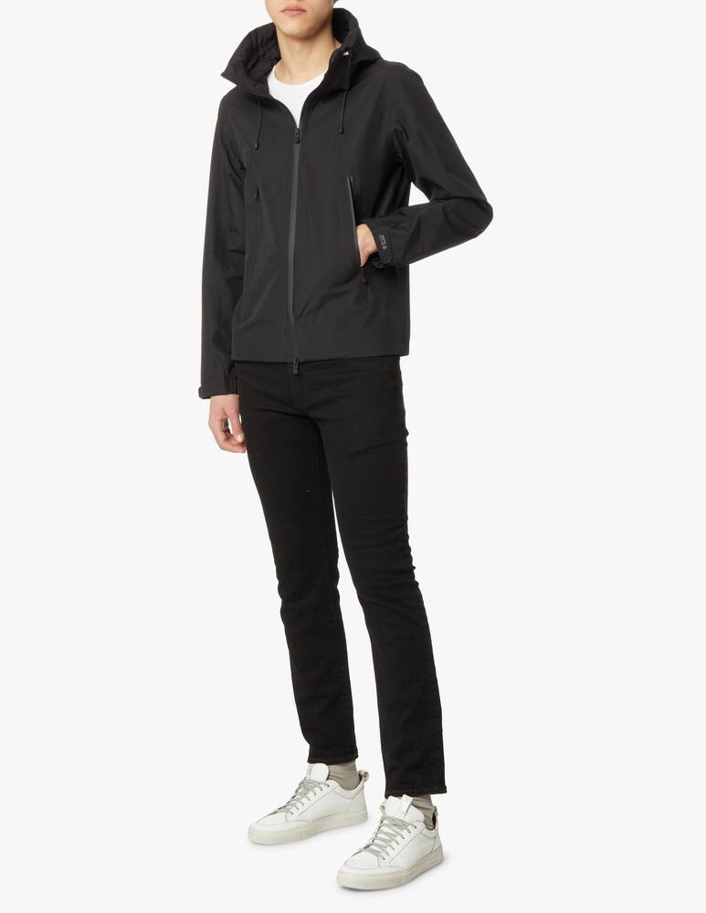 rinascente People Of Shibuya Tech gore details hooded jacket - black