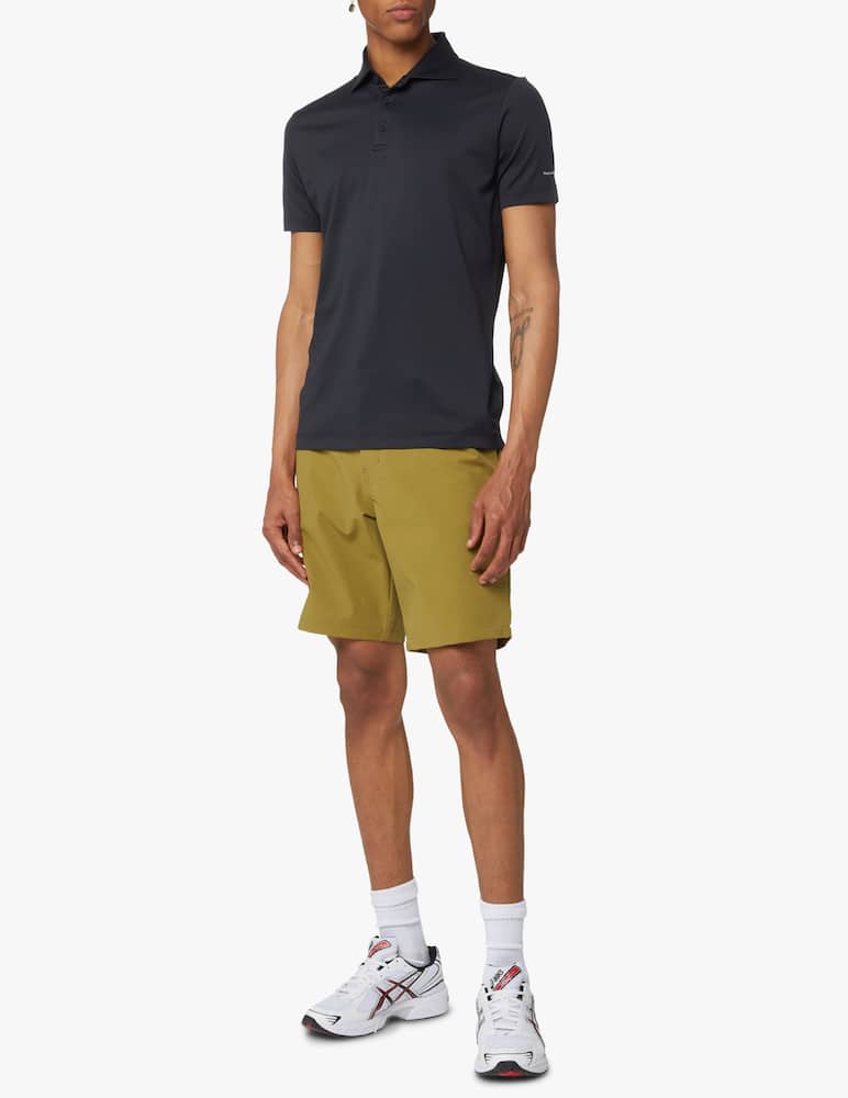 rinascente People Of Shibuya Short sleeve piquet tech polo - black