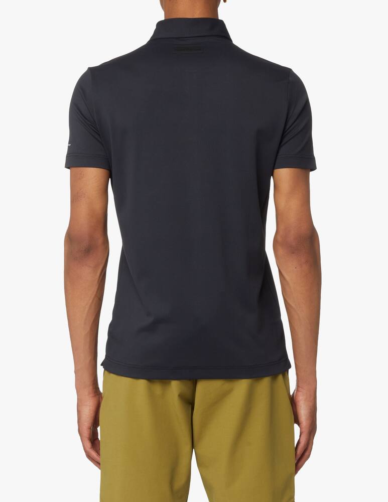 rinascente People Of Shibuya Short sleeve piquet tech polo - black