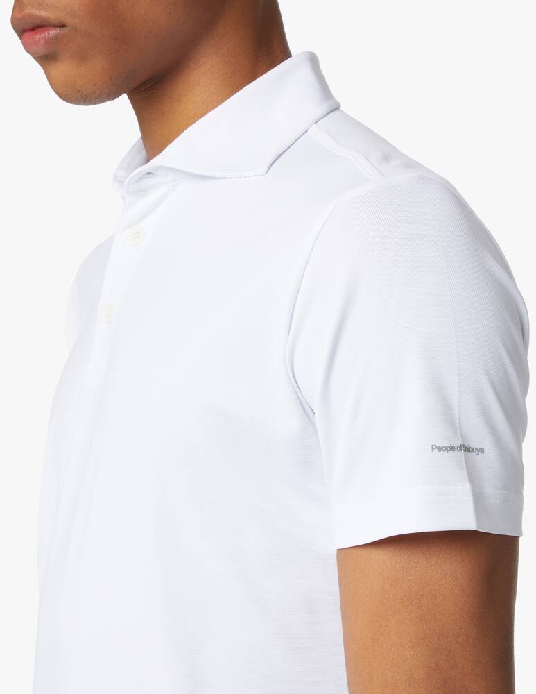 rinascente People Of Shibuya Polo manica corta piquet tech - bianco