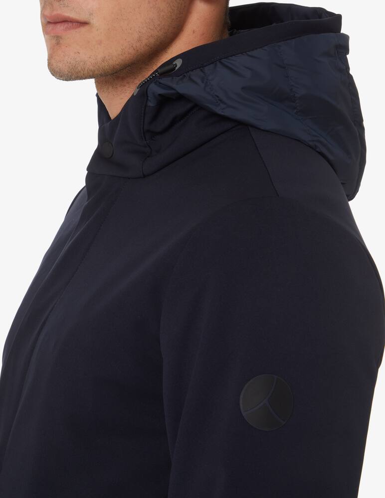 rinascente People Of Shibuya Giacca lunga softshell con cappuccio - Blu