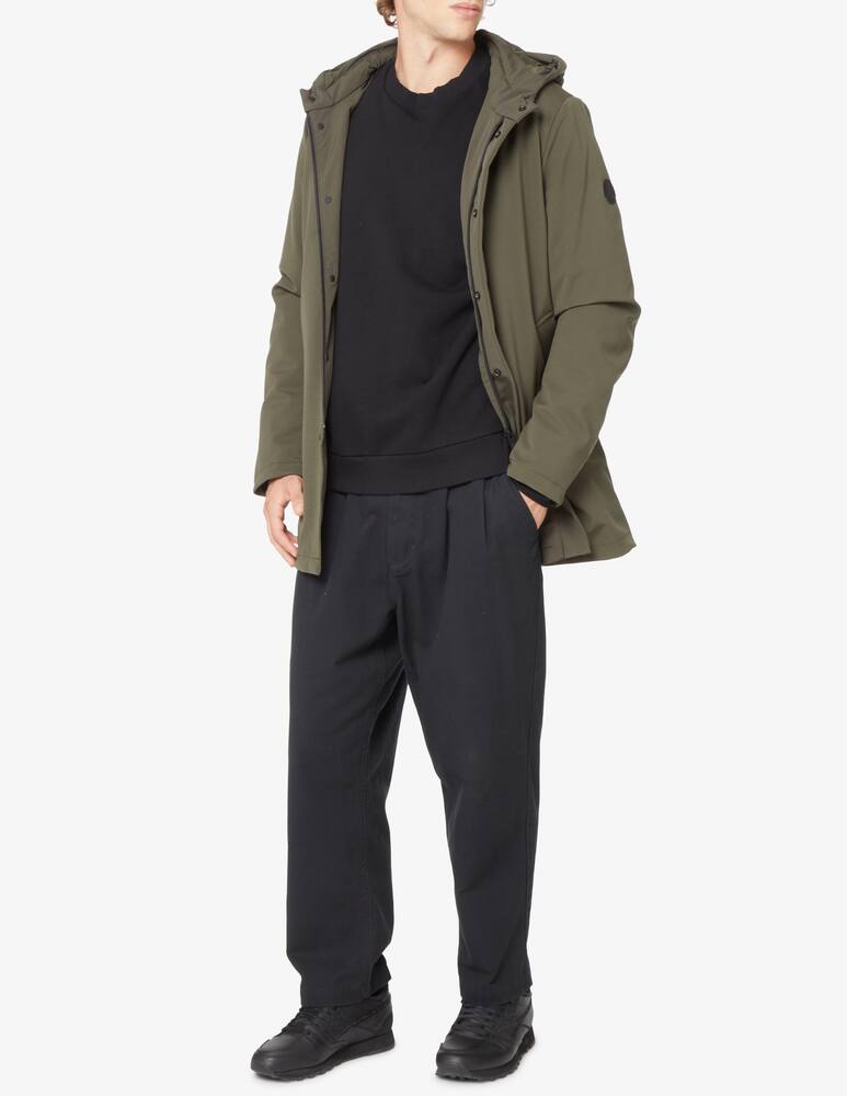 rinascente People Of Shibuya Giacca lunga softshell con cappuccio - Verde